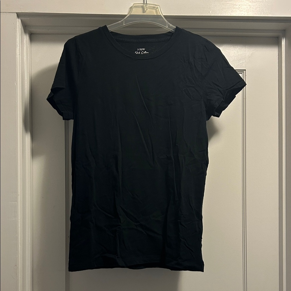J. Crew Women’s Black Short Sleeve Cotton Tee - M, NWOT